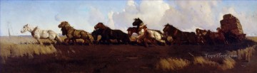 ジョージ・ワシントン・ランバート Painting - 黒い土の平原を越えて ジョージ・ワシントン・ランバート